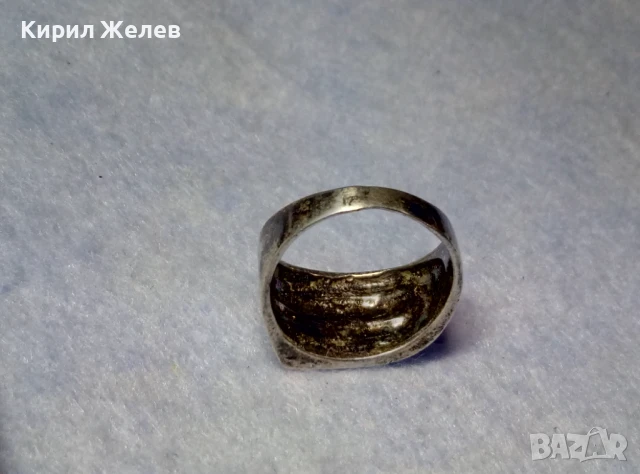 ДИЗАЙНЕРСКИ ФЕШЪН АРТ МОДЕЛ СРЕБЪРЕН ПРАСТЕН СРЕБРО 925 с ОКСИДАЦИЯ РЪЧНА МАЙСТОРСКА ИЗРАБОТКА 49419, снимка 4 - Пръстени - 50510757