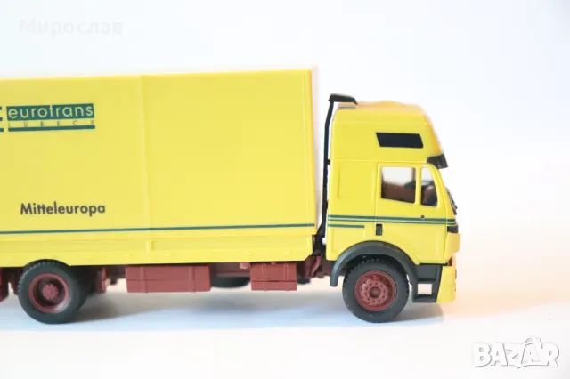 HERPA H0 1/87 MERCEDES КАМИОН МОДЕЛ КОЛИЧКА TIR ВЛЕКАЧ, снимка 12 - Колекции - 50362086