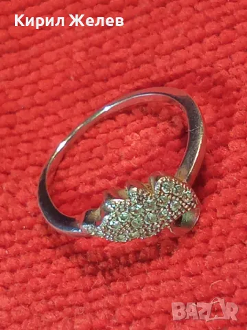 ЕЛЕГАНТЕН СКЪПОЦЕНЕН СРЕБЪРЕН ПРЪСТЕН СРЕБРО 925 с ИСКРЯЩИ МИНИАТЮРНИ ПЛАНИНСКИ КРИСТАЛИ 27602, снимка 9 - Пръстени - 46447969