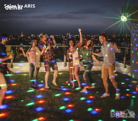 2 броя LED прожектор със сценични диско светлини, звездна светлина, парти, снимка 4 - Лед осветление - 49906474