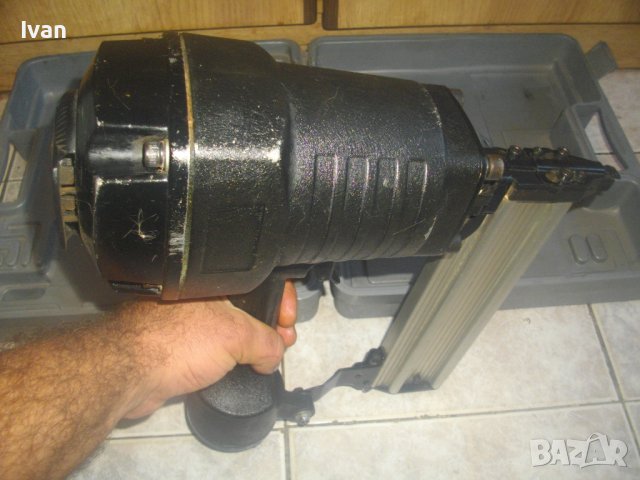 Голям Пневматичен Такер-Промишлен/Индустриален-Дърводелски-За Пирони До 60мм Дължина-Алумин Пълнител, снимка 9 - Други инструменти - 43069483