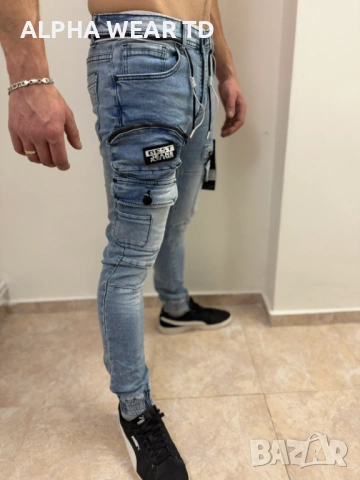 СИНИ ДЪНКИ КОД Е9885, снимка 2 - Дънки - 53084893