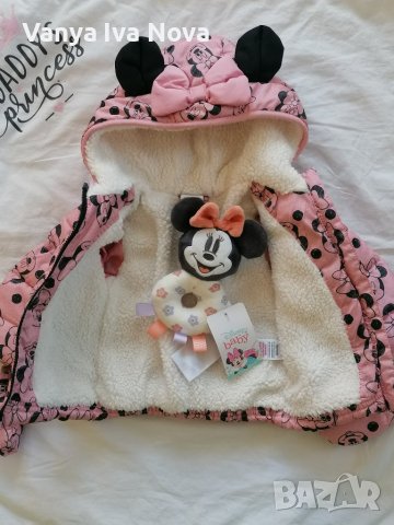 Мини Маус бебешко зимно яке + подарък, снимка 3 - Бебешки якета и елеци - 43339236