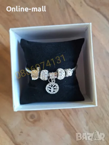 Луксозна дамска гривна Дървото на живота с 5 талисмана, снимка 5 - Гривни - 49258376
