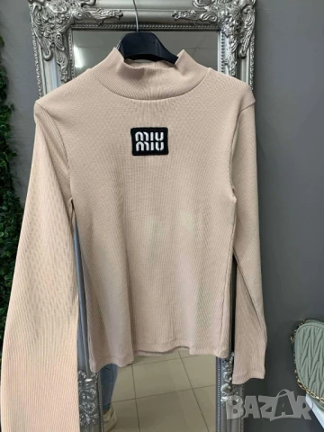 памучна блуза рипс miu miu 