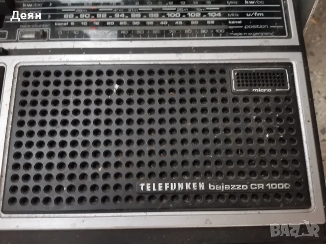 Telefunken bajazzo cr 1000, снимка 5 - Радиокасетофони, транзистори - 49697692
