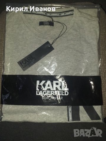Оригинална тениска на Karl Lagerfeld, M-L, снимка 9 - Тениски - 38566879