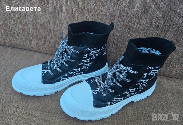 Дамски кецове/боти , снимка 4 - Дамски боти - 43015477