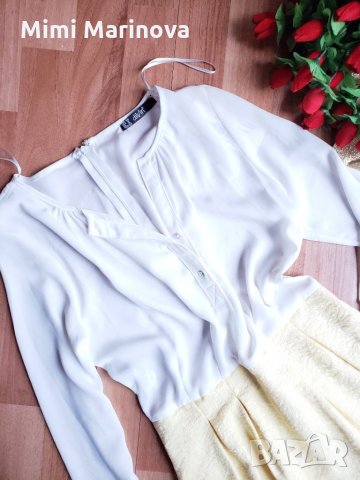 Нежна памучна рокля със странични джобове, снимка 2 - Рокли - 25548175