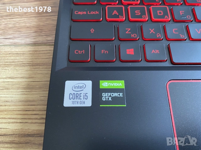 15.6 Nitro`i5-10300H/GTX 1650Ti/16GB RRD4/256GB NVMe+500GB HDD/FHD IPS, снимка 2 - Лаптопи за игри - 53446015