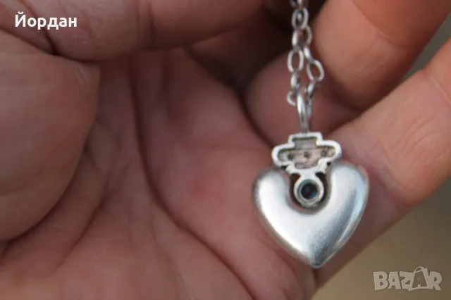 Сребърно дамско колие, снимка 7 - Колиета, медальони, синджири - 49532233