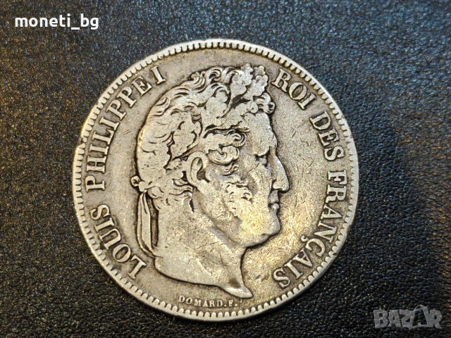 СРЕБРО Франция 5 франка 1834