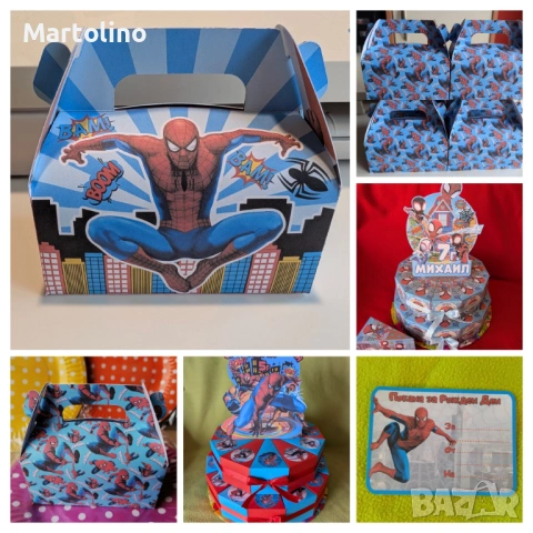 Картонена торта Спайдърмен, снимка 4 - Други - 53012230