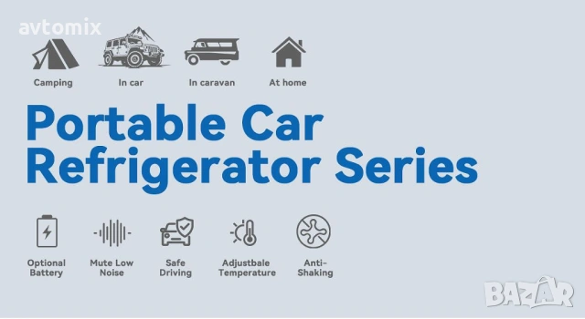 Хладилна чанта/кутия с компресор 12V/24V100/220V 45 литра, снимка 6 - Аксесоари и консумативи - 53233055