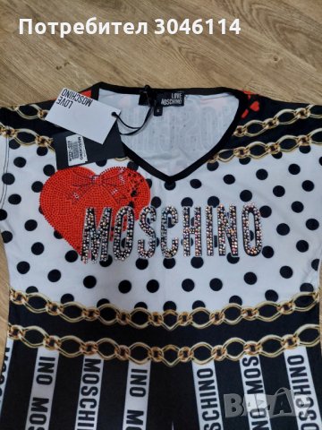 Дамска тениска moschino, снимка 2 - Тениски - 33322625