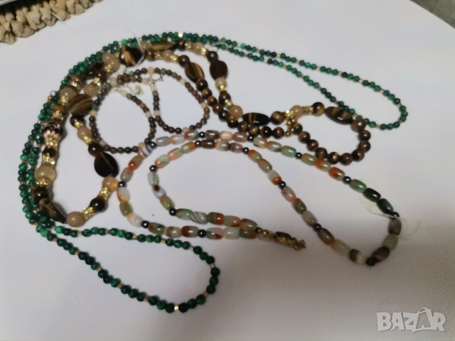 САМО 50 Евро!!! 23 БРОЯ гердани и колиета от натурални камъни, снимка 8 - Колиета, медальони, синджири - 53354834