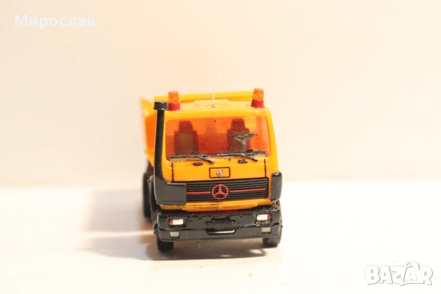 HERPA H0 1/87 MERCEDES САМОСВАЛ ГОНДОЛА МОДЕЛ КАМИОН, снимка 4 - Колекции - 53566361
