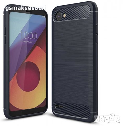 LG Q6 - Удароустойчив Кейс Гръб CARBON, снимка 1