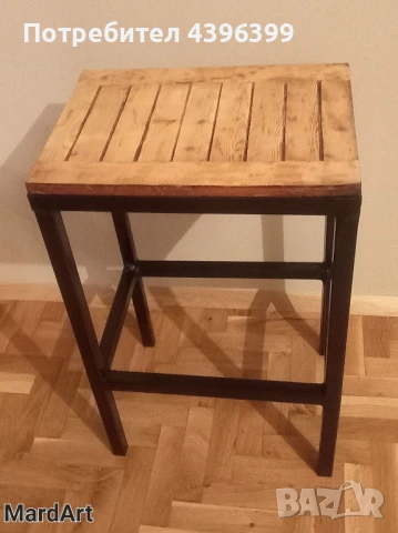  четири бар стола с бар маса и един бар стол подарък, снимка 2 - Столове - 50741332