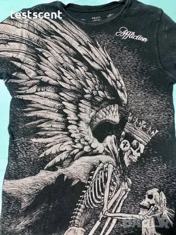 Мъжка термична блуза Affliction Reaping Black Thermal термална S Small, снимка 4 - Блузи - 47427247