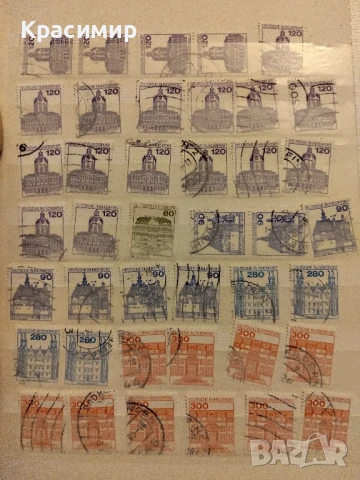 Пощенски марки Германия Замъци., снимка 9 - Филателия - 51207611
