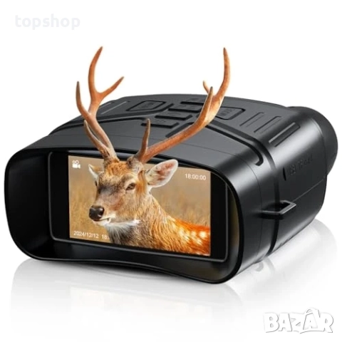 Чисто нов бинокъл за нощно виждане с инфрачервен 3" HD 5K дисплей, акумулаторен термобинокъл...