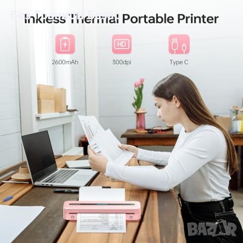 Нов Phomemo M832 Термопринтер A4 - Портативен, Многофункционален, Безжичен, снимка 7 - Друга електроника - 44069218