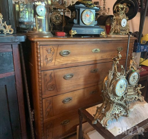 Старинен масивен скрин от орех!!!, снимка 3 - Скринове - 29524106