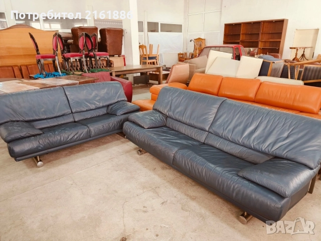 Комплект дивани двойка и тройка от естествена кожа , снимка 7 - Дивани и мека мебел - 52261356