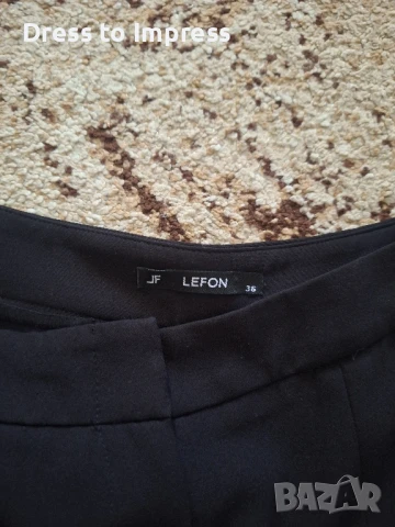 Черен еластичен панталон М, снимка 4 - Панталони - 50745836