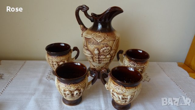 За любителите на релефната керамика – сервиз „Молдова“ , снимка 3 - Сервизи - 37383778