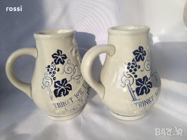 Немски старинни чаши-канички за вино 250 мл. нови кана чаша , снимка 3 - Декорация за дома - 27006316