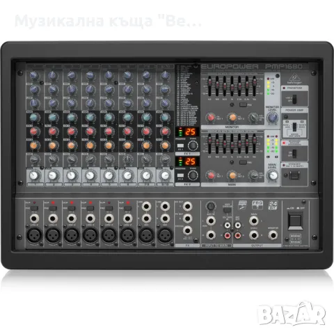 Миксер с вграден усилвател 6 моно + 2 стерео Behringer PMP1680S