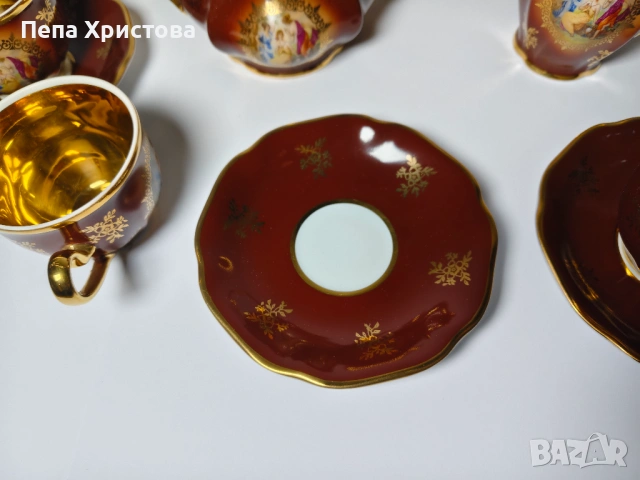 Сервиз за кафе „Трите грации“, снимка 5 - Сервизи - 53399779