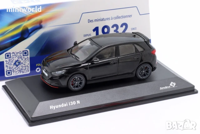 HYUNDAI i30 N 2022 - мащаб 1:43 на SOLIDO моделът е нов в PVC дисплей-кейс, снимка 4 - Колекции - 51282226