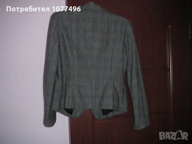 Сиво Дамско Сако марка OGGI Вълнени Сака Кашмирено сако, снимка 7 - Сака - 26093039