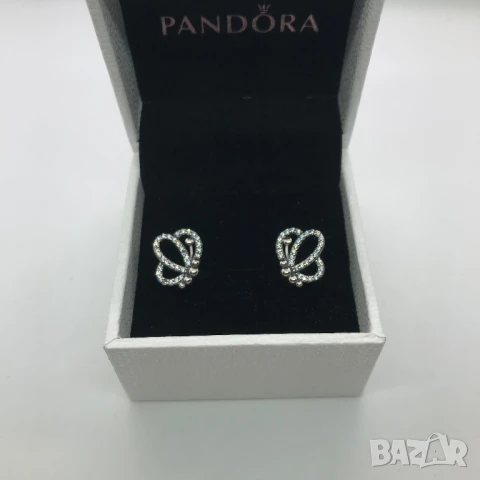 НОВИ! Оригинални Сребърни Обеци на Pandora/Пандора на Винт и с Английско Закопчаване S925/ALE!, снимка 17 - Обеци - 50578760