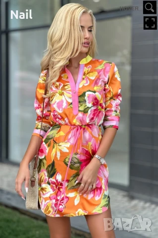 Рокля Orange Bloom AVIN Размер: S, снимка 2 - Рокли - 51001249