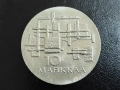 СРЕБРО Финландия 10 марки 1967, снимка 2