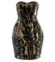 Празнична рокля H&M в златно и черно, снимка 1 - Рокли - 43258392