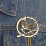 🏹 🕊️ The Hunger Games Брошка - лого на игрите на глада - сойка присмехулка, снимка 2