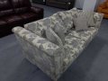 Кремав диван от плат на цветя тройка, снимка 3