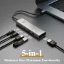 Нов бърз Адаптер USB-C Хъб 5 в 1 с 4K HDMI, 140W PD, 10Gbps за MacBook/PC , снимка 9