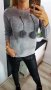 Намаление нов сив пуловер, снимка 1 - Блузи с дълъг ръкав и пуловери - 43467189