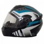 Каска за Мотор 2495-7 Черно/Син /182828-7, снимка 1