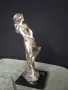 порцеланова статуетка 19/8 см посребрена, снимка 5