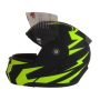 Модуларна каска за мотор-жълто/зелен, снимка 3