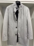 Мъжко палто Zara - светлосиво, елегантен модел. Размер S, снимка 1