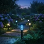Соларна лампа против комари за открито – комплект 2 броя с UV защита и декоративно осветление, снимка 7