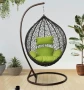 Висящ Ратанов Стол – ГОЛЯМА Градинска Люлка Водоустойчива, снимка 3